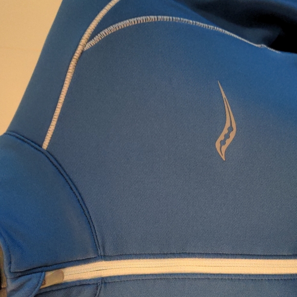 Saucony Run Top - Women's Medium - Blue - Mid Weight - Picture 2 of 9